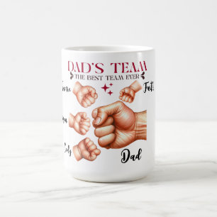 Best Team Ever: A Father’s Pride, Customised Coffee Mug