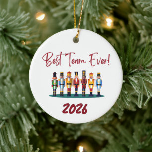 Best Team Ever Coworker Ceramic Ornament