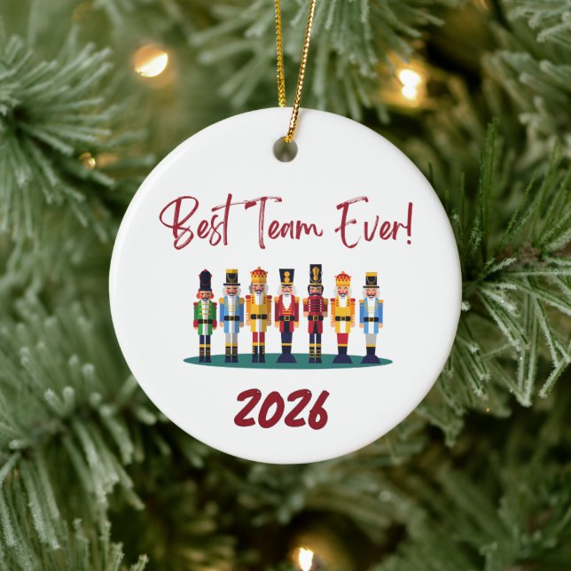 Best Team Ever Coworker  Ceramic Ornament (Tree)