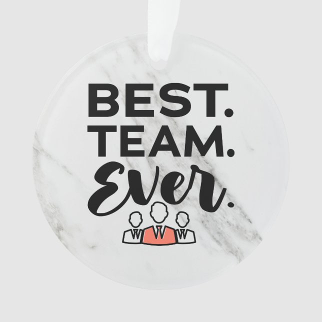 Best team ever, Team Gifts for Employees Ornament (Front)