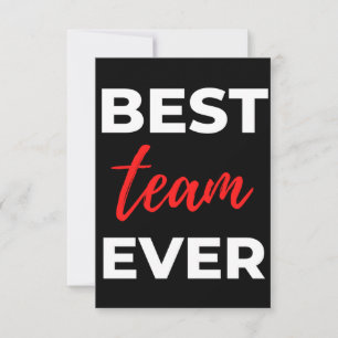 Best Team Ever Thank You Card