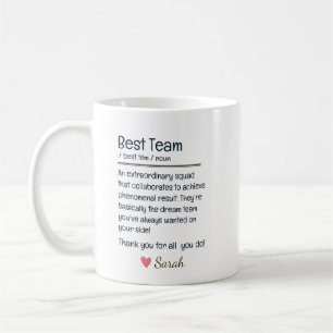 Best Team Personalised Appreciation Coffee Mug