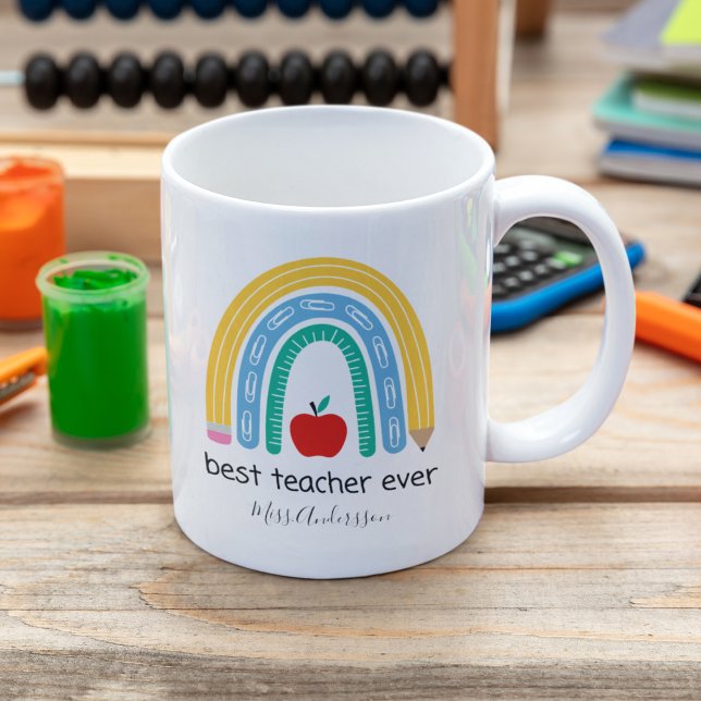 Best Techer Ever Personalised Teacher Gift Coffee Mug (Creator Uploaded)