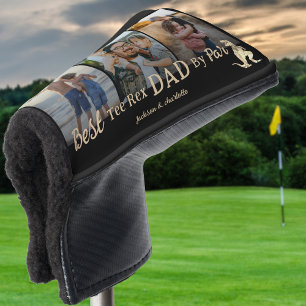Best Tee Rex Dad By Par Kids Photo Name Golf Head Cover