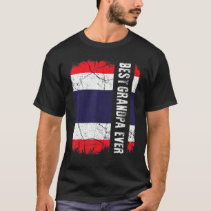 Best Thai Grandpa Ever Thailand Flag Father's Day T-Shirt