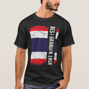 Best Thai Grandpa Ever Thailand Flag Father's Day T-Shirt