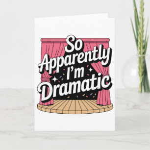 Best Theatre Art For Men Women Musical Drama Teach Card