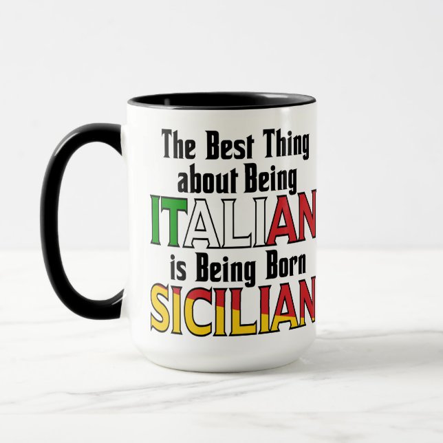 Best Thing about Being Italian  Mug (Left)