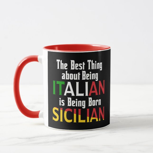 Best Thing about Being Italian  Mug (Left)