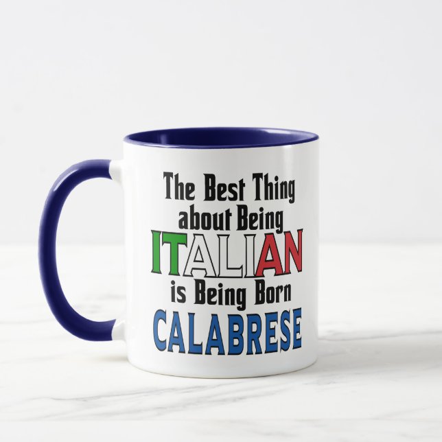 Best Thing about Being Italian  Mug (Left)