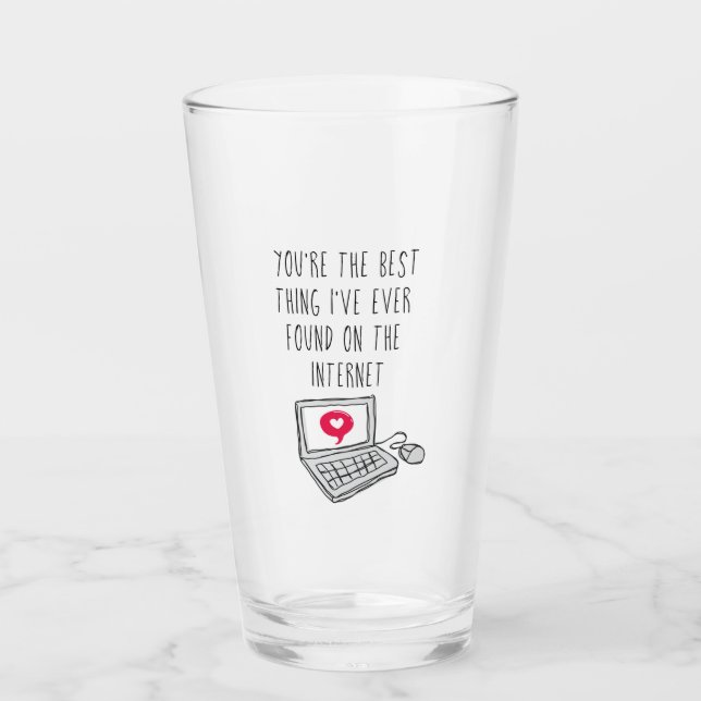Best Thing on the Internet | Anniversary Gift Glass (Front)