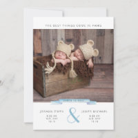 Best Things Come in Pairs | Twins Photo Collage