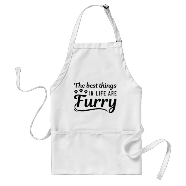 Best Things Furry Standard Apron (Front)