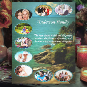 Best things in life 0026 Family Collage Art Canvas Print