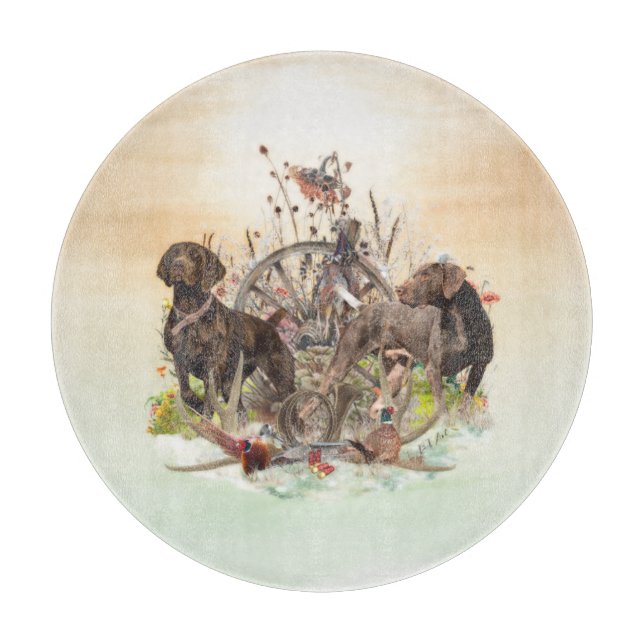  Best Times of Day to Hunt , GSP      Cutting Board (Front)