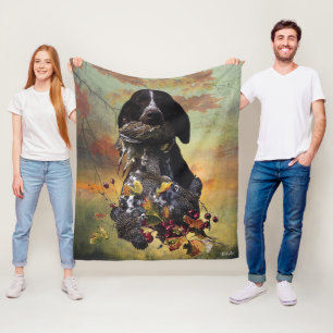 Best Times of Day to Hunt , GSP Fleece Blanket