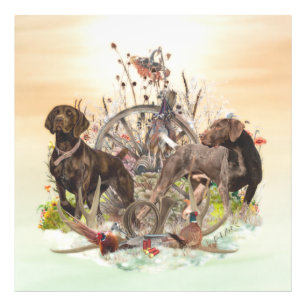  Best Times of Day to Hunt , GSP  Photo Print