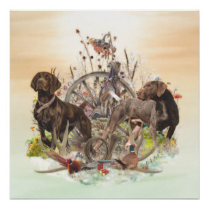  Best Times of Day to Hunt , GSP  Poster