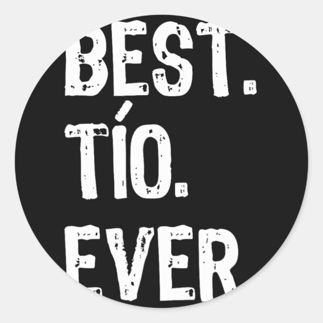 best tio ever family cool funny   classic round sticker (Front)