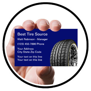 Best Tire Store Business Card Template