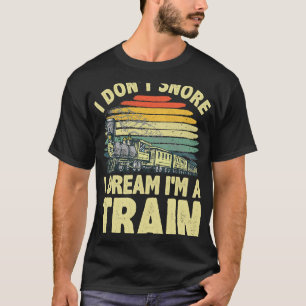 Best Train For Men Boys Steam Locomotive Train Col T-Shirt