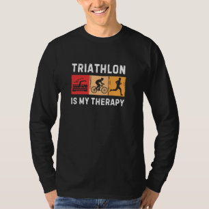Best Triathlon Art For Men Women Triathlete Sport T-Shirt