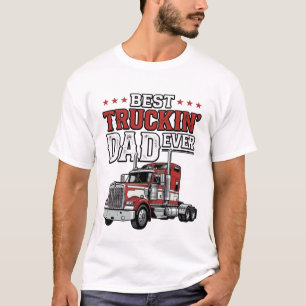 Best Truckin Dad Ever Vintage Truck Shirt Design_1