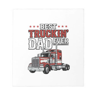 Best Truckin Dad Ever Vintage Truck Shirt Design_1 Notepad