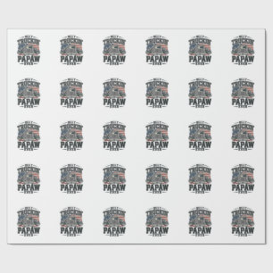 Best Truckin' Papaw Ever Vintage Trucker Vector_1 Wrapping Paper