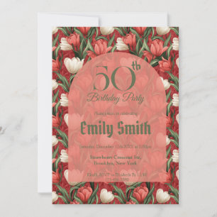 Best Tulip Sparkle 20Th Birthday Invitation