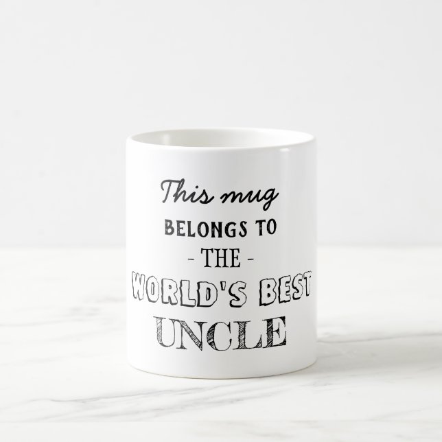 Best Uncle Belongs Here Coffee Mug (Center)