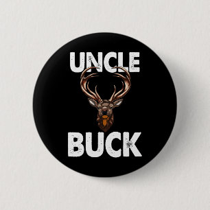 Best Uncle Buck Ever Funny Men Hunting Deer Buck 6 Cm Round Badge