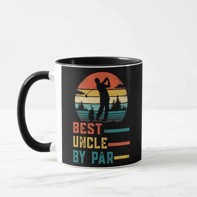 Best Uncle By Par Daddy Father's Day Gift Golf Mug (Left)