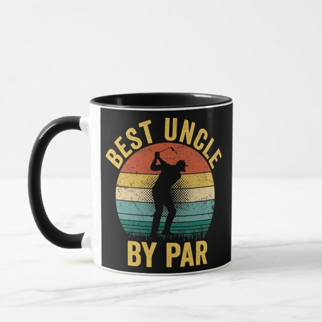 Best Uncle By Par Father's Day Gift Golf Lover Mug (Left)