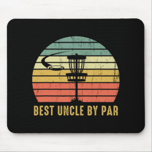 Best Uncle By Par Funny Disc Golf Gift For Men Mouse Pad