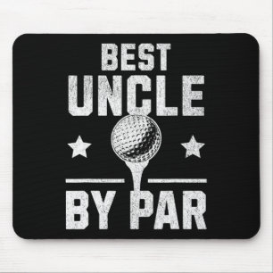 Best Uncle By Par Funny Disc Golf Gift For Men Mouse Pad