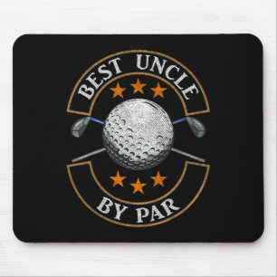 Best Uncle By Par Golf Lover Sports Fathers Day Gi Mouse Pad
