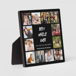 Best Uncle Ever 12 Photo Collage Plaque