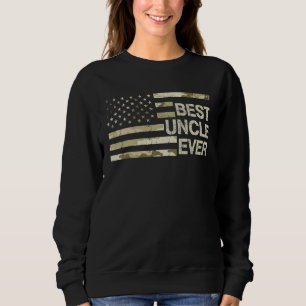 Best Uncle Ever Camouflage Usa Flag For Men Sweatshirt
