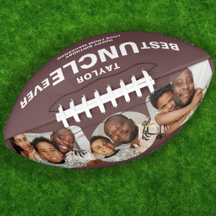 Best Uncle Ever Personalised Photo and Text Football