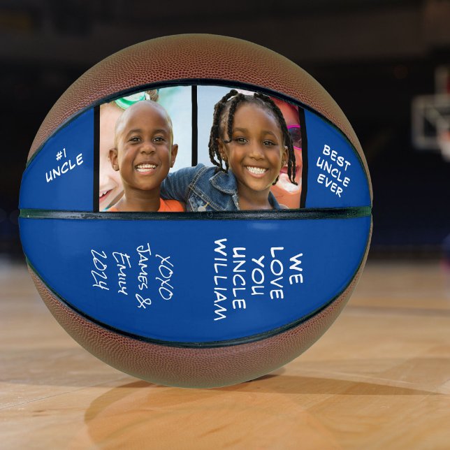 Best Uncle Ever Photo Blue Basketball (Creator Uploaded)