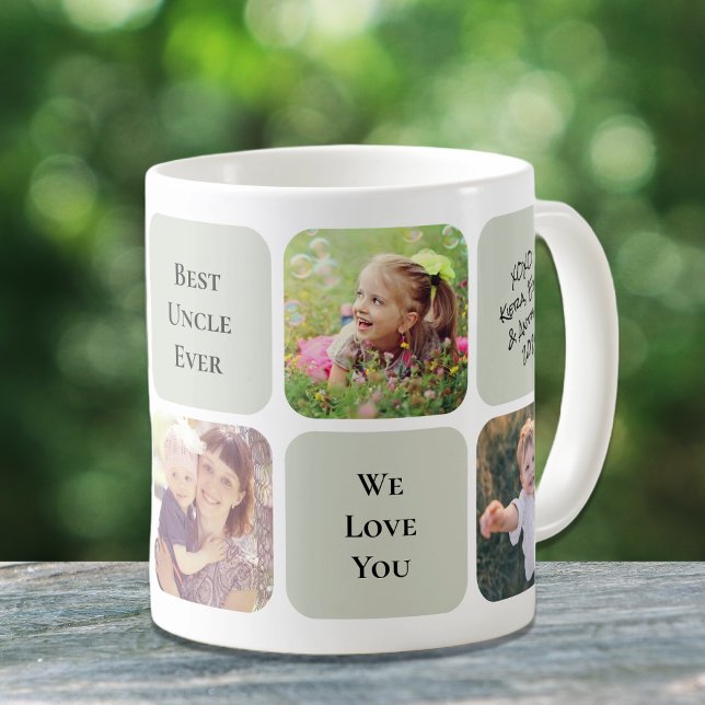 Best Uncle Ever Photo Collage Coffee Mug (Creator Uploaded)