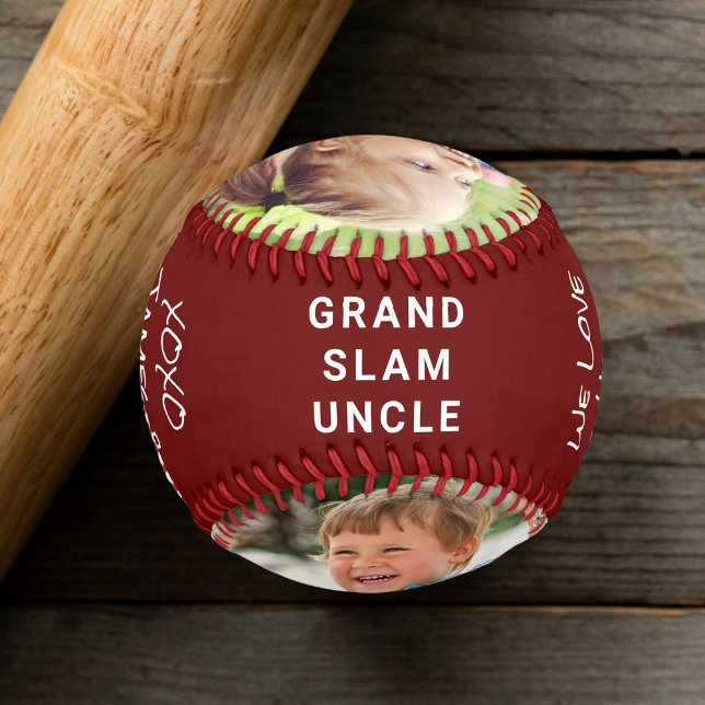 Best Uncle Ever Red Photo Baseball (Creator Uploaded)