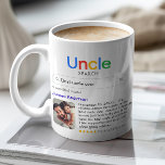 Best Uncle Ever Search Results Photo & Message Coffee Mug<br><div class="desc">This personalised gift mug offers a fun and incredibly personal way to celebrate a special uncle, making it the perfect gift for Father's Day, birthdays, Christmas or any day you want to show your appreciation. The unique design cleverly mimics a popular internet search engine, with a customisable search bar where...</div>