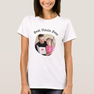 Best Uncle Ever upload your square family photo T-Shirt