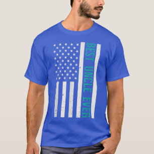 Best Uncle Ever US Flag Vintage Fathers Day Patrio T-Shirt