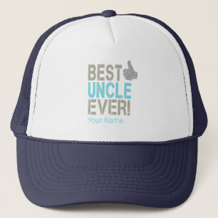 Best Uncle Ever Vintage Design With Thumb Up Trucker Hat