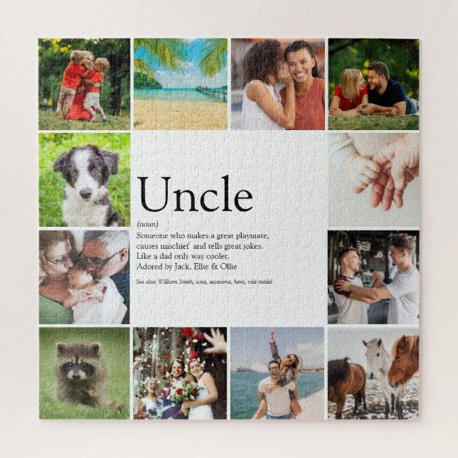 Best Uncle Funcle Definition 12 Photo Jigsaw Puzzle (Vertical)