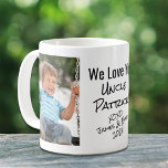 Best Uncle Photo Coffee Mug<br><div class="desc">Celebrate a beloved uncle with this custom photo and signature names design. You can add two photos of nieces and nephews, personalise the expression to "I Love You" or "We Love You, " and personalise his name. You can also add his nieces' and nephews' names and year (if you need...</div>