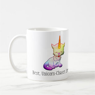 Best Unicorn Chaser Ever Cat Unicorn Coffee Mug